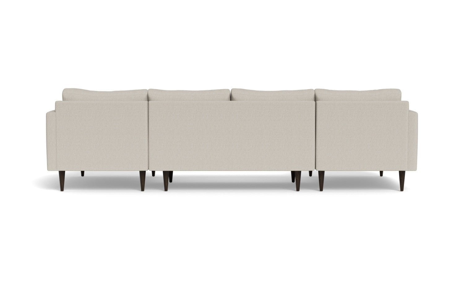 Wallace 126" Untufted Double Chaise U Sectional - Tropez Oyster