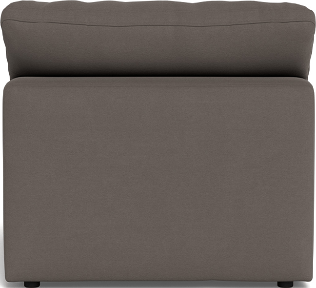 Fluffy Small Armless Chair - Superb Rust