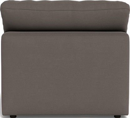 Fluffy Small Armless Chair - Superb Rust