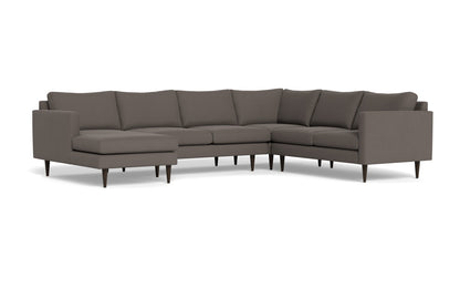 Wallace 130" Untufted Corner Sectionals w. Left Chaise - Toscana Otter