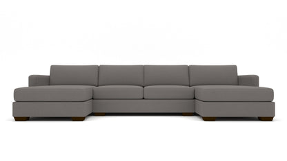 Track 141" Double Chaise With Full Sleeper Loveseat -