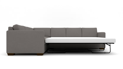 Track 121" Left Corner Sectional With Raf Sleeper Sectional -