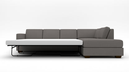 Track 121" Right Chaise Sleeper Sectional -