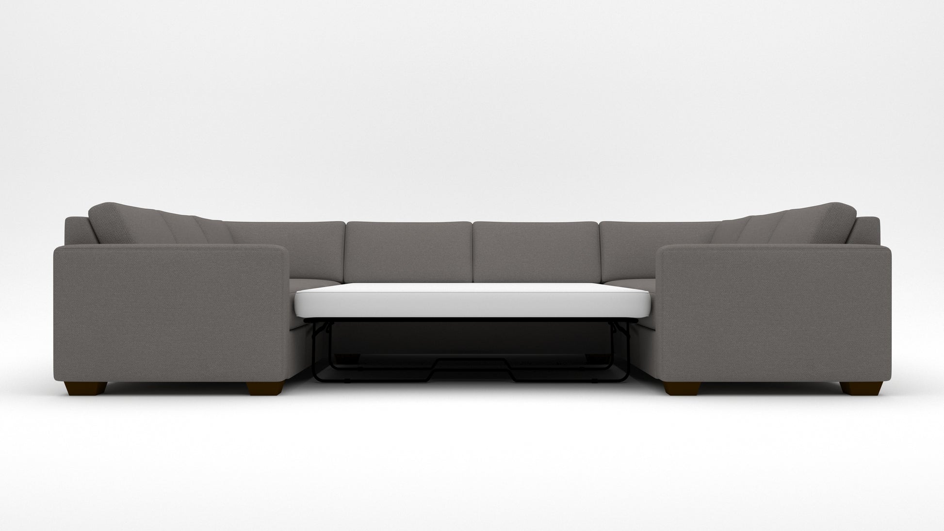 Track 141" Corner Sleeper Sofa U Sectional -