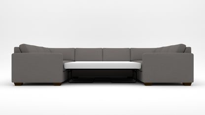 Track 141" Corner Sleeper Sofa U Sectional -