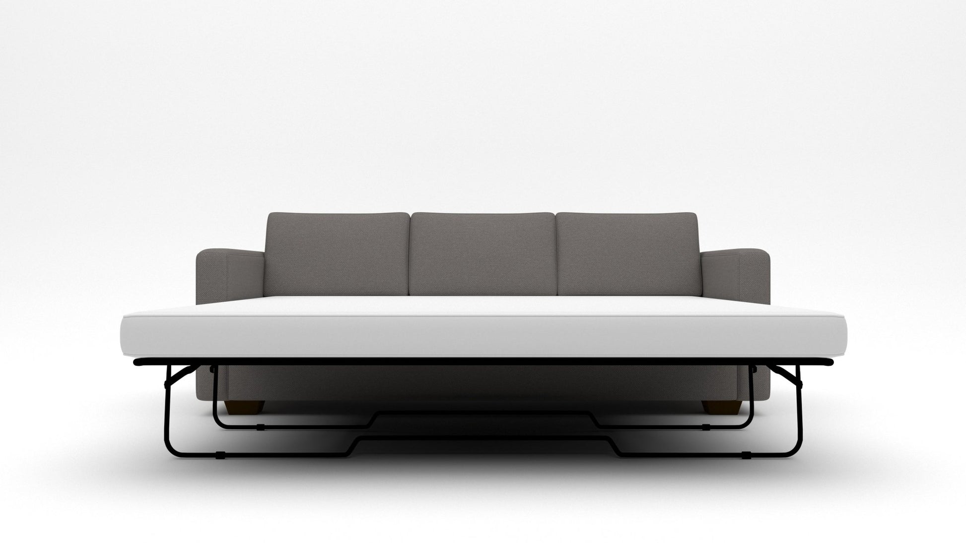 Track 87" Reversible Chaise Queen Peyton Slate Sleeper Sofa Quick Ship -