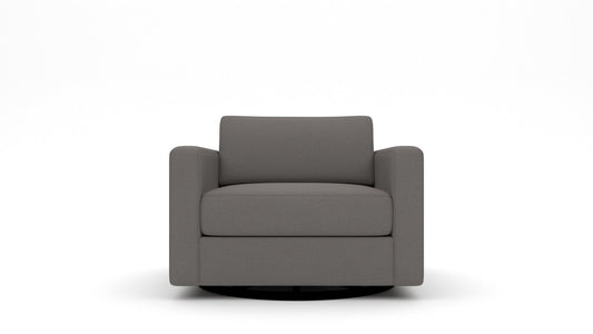 Track 36" Swivel Arm Chair - Peyton Slate