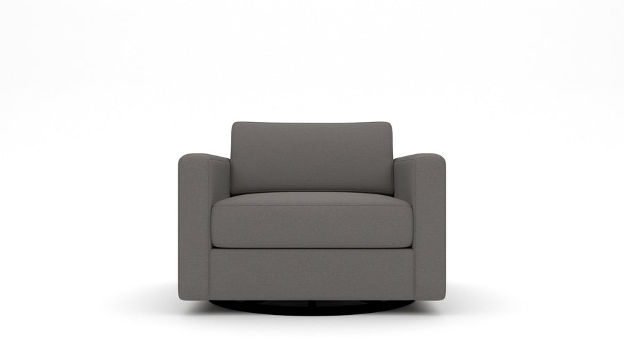 Track 36" Swivel Arm Chair - Peyton Slate