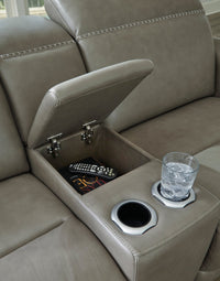 Cori 6 Piece Leather Reclining Sectional -