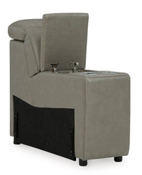 Cori Leather Storage Console -
