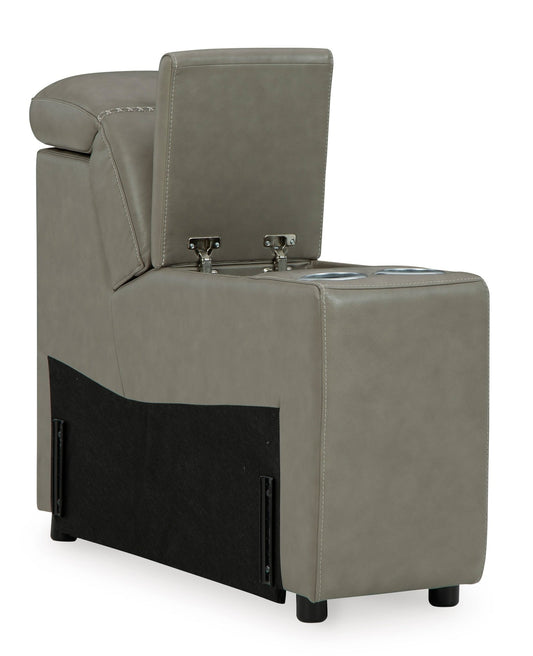 Cori Leather Storage Console -