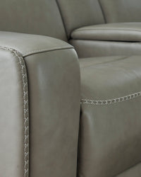 Cori Leather Storage Console -