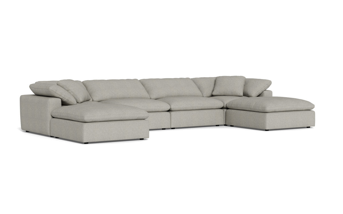 Fluffy 178" 4 Piece Sectional W/Double Otto - Villa Dove