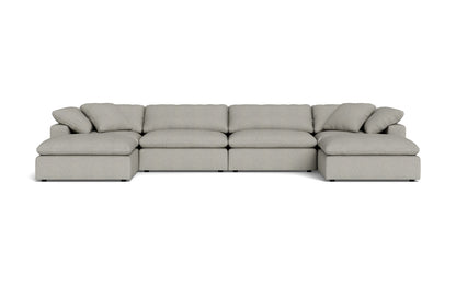Fluffy 178" 4 Piece Sectional W/Double Otto - Villa Dove