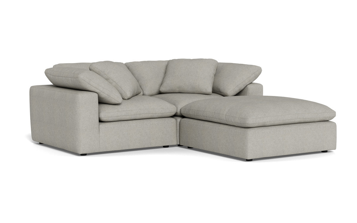 Fluffy 89" 2 Piece Sofa w/Otto - Villa Dove