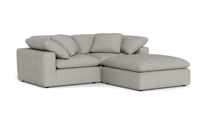 Fluffy 89" 2 Piece Sofa w/Otto - Villa Dove