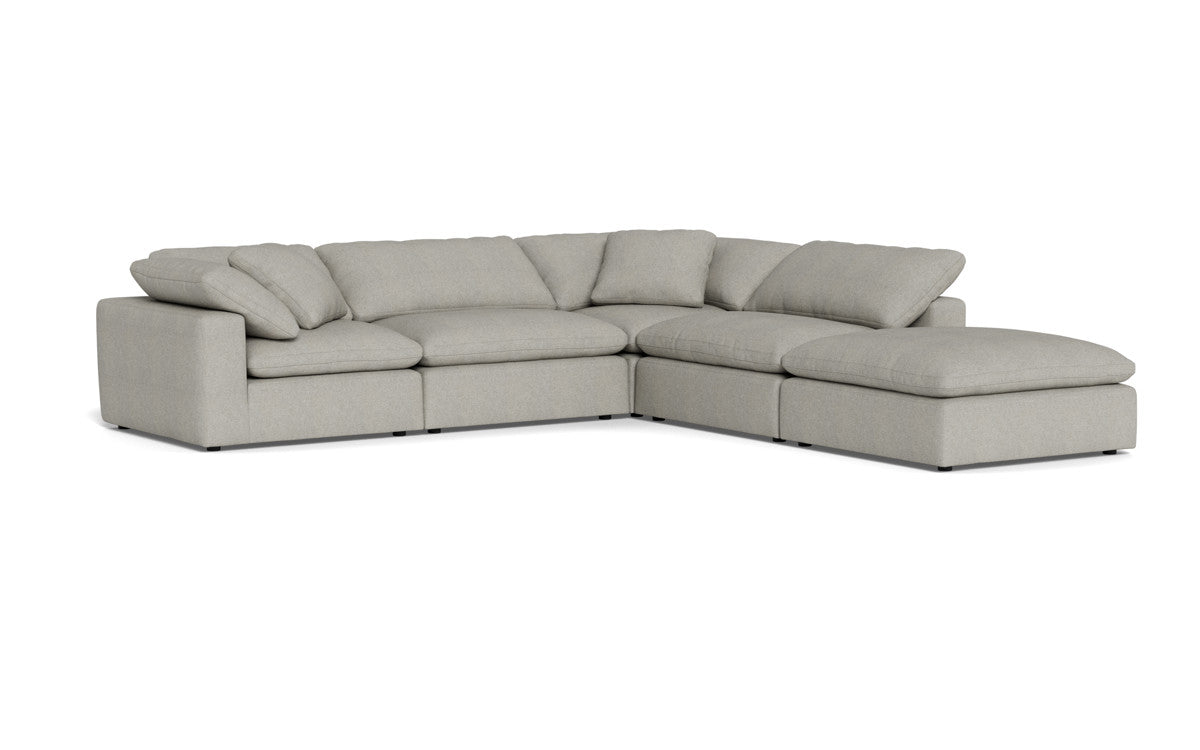 Fluffy 133.5" 4 Piece Sectional w/Otto - Villa Dove