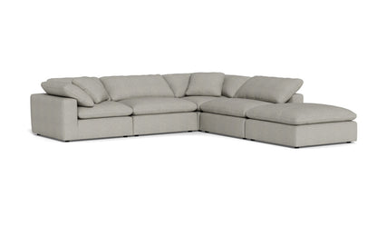 Fluffy 133.5" 4 Piece Sectional w/Otto - Villa Dove