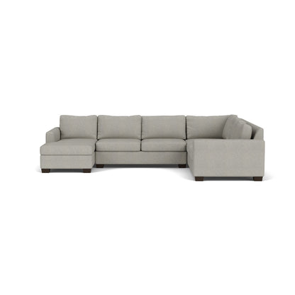 Track 141" Corner Sectionals w. Left Chaise - Villa Dove