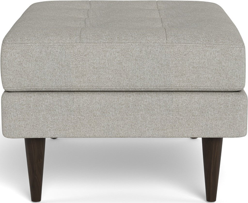 Wallace Ottoman - Tussah Snow