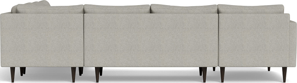 Wallace 130" Untufted Corner Sectionals w. Left Chaise - Tussah Snow