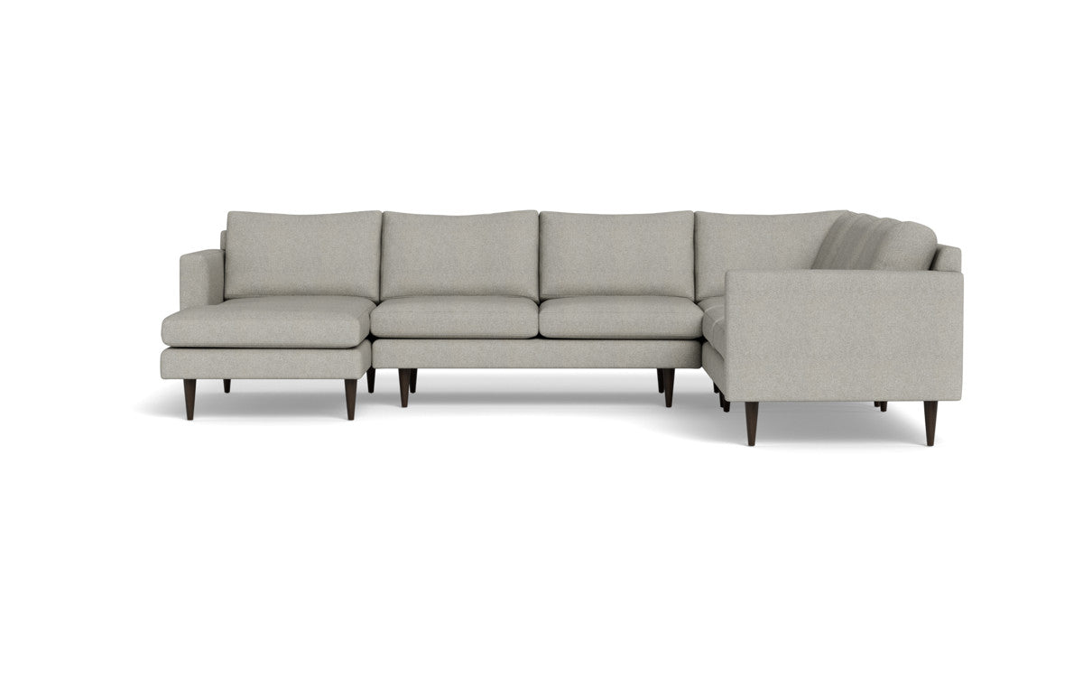 Wallace 130" Untufted Corner Sectionals w. Left Chaise - Villa Dove