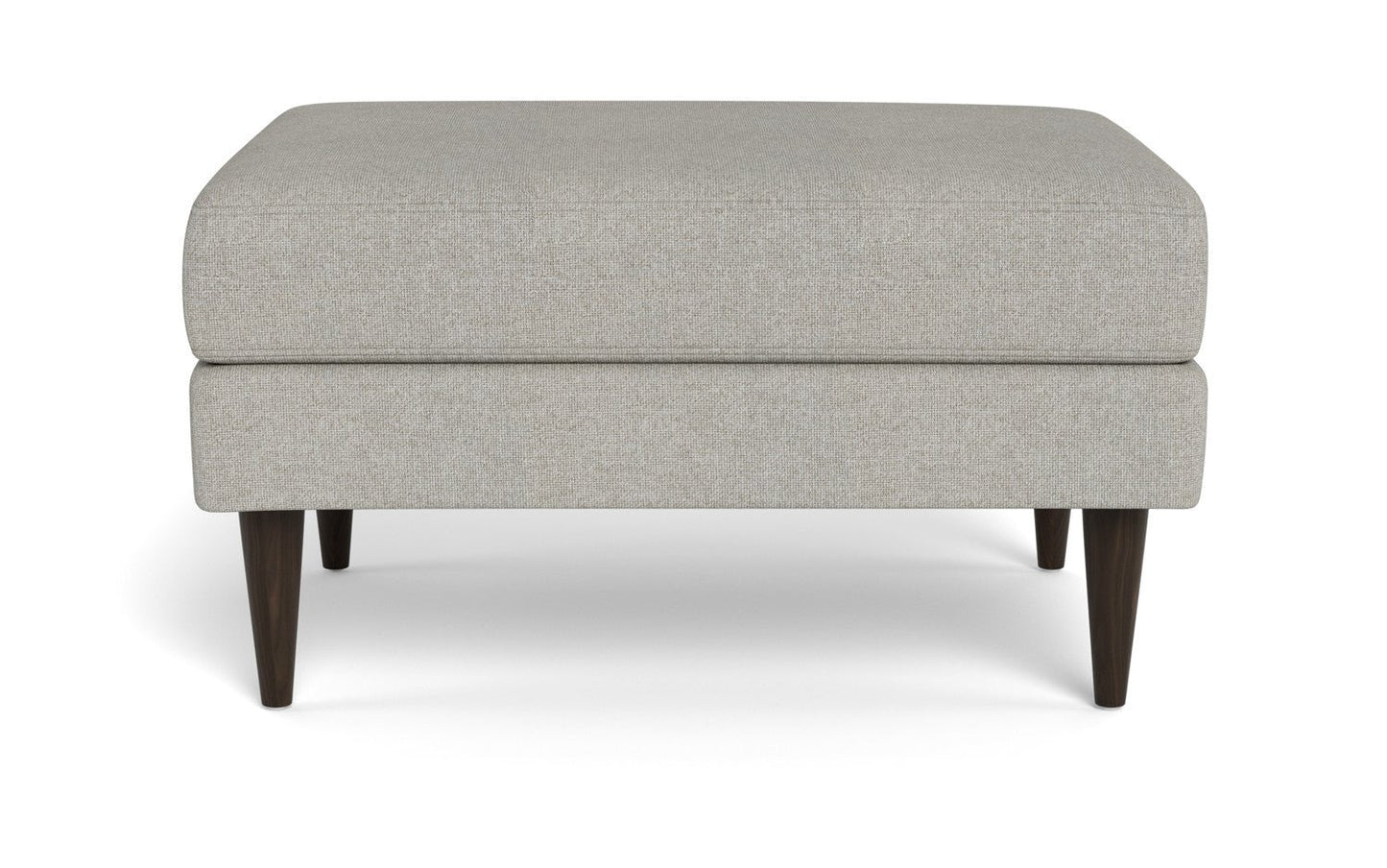 Wallace Untufted Ottoman - Tropez Oyster