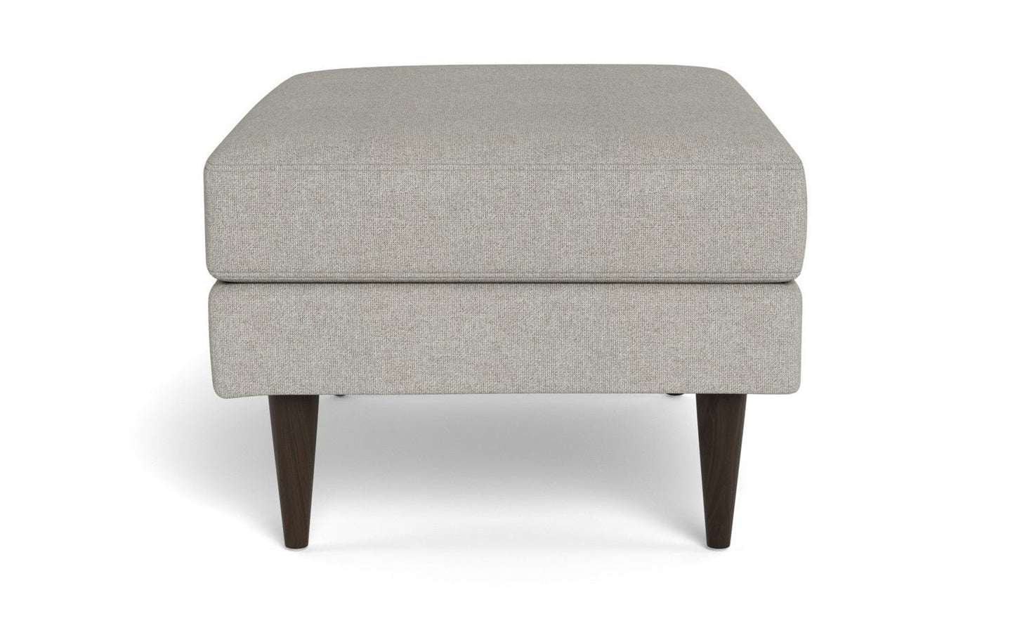 Wallace Untufted Ottoman - Tropez Oyster