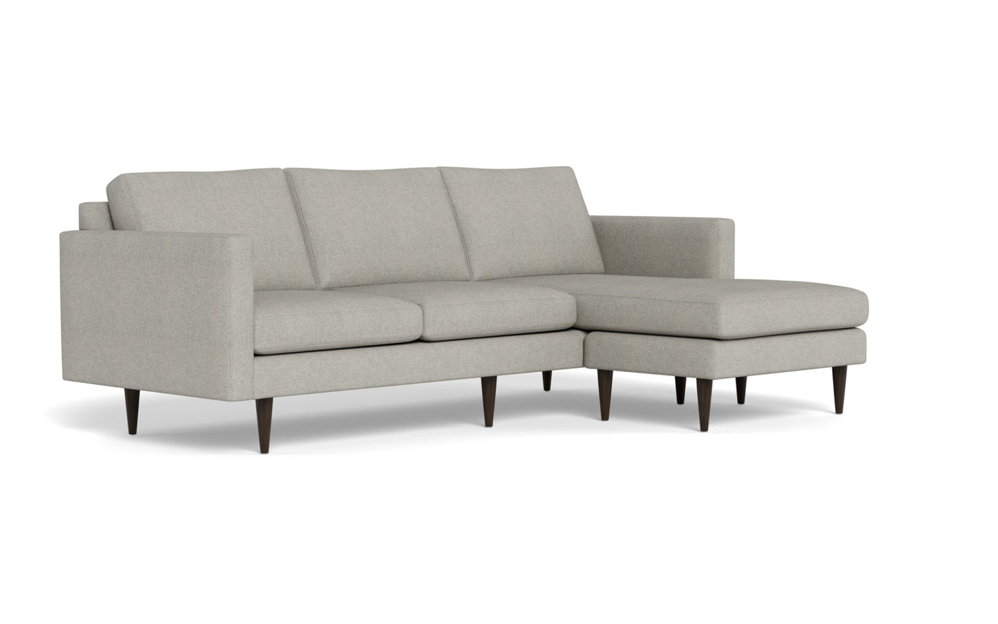 Wallace 98" Untufted Reversible Chaise Sofa - Villa Dove