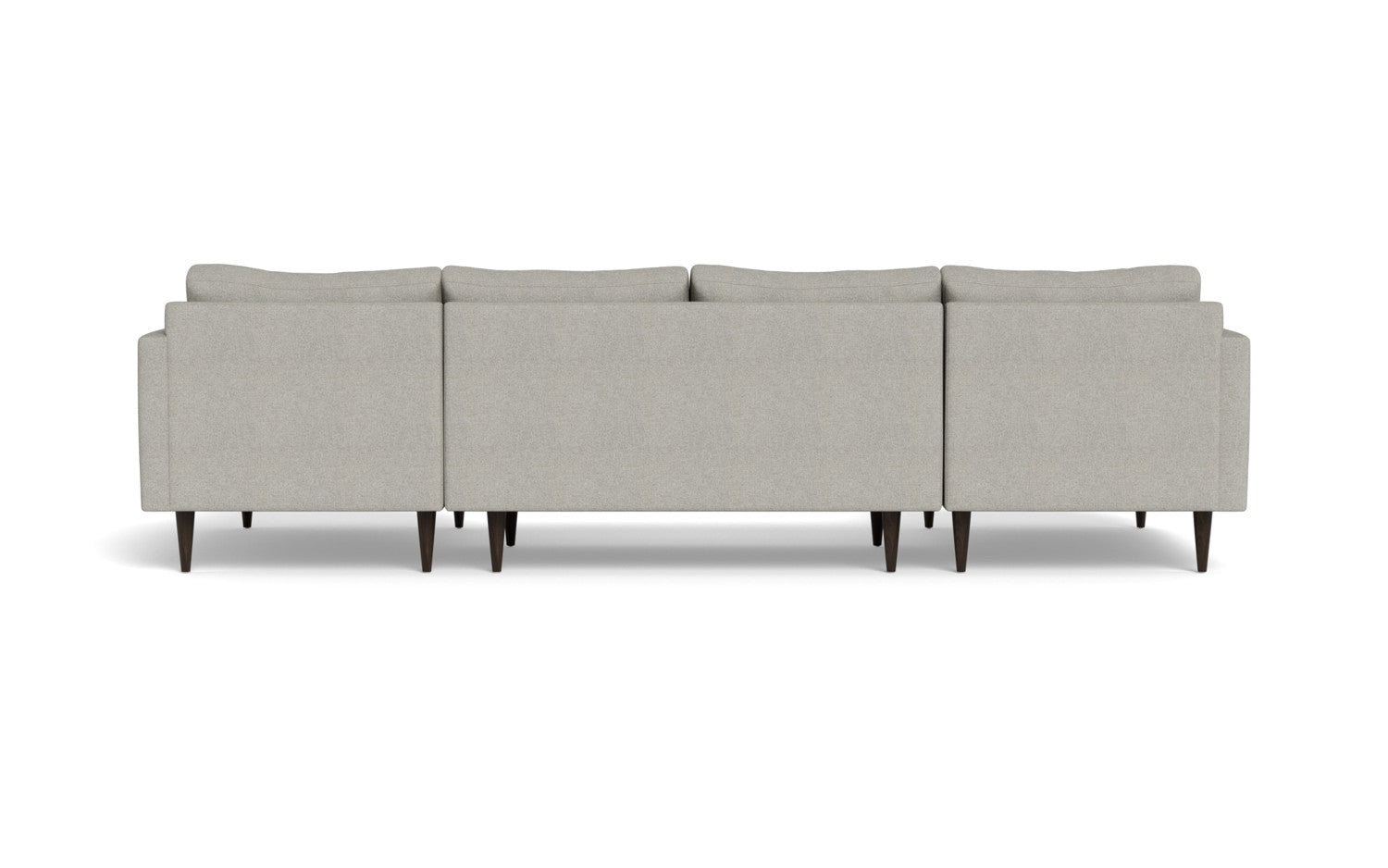 Wallace 126" Untufted Double Chaise U Sectional - Tussah Snow