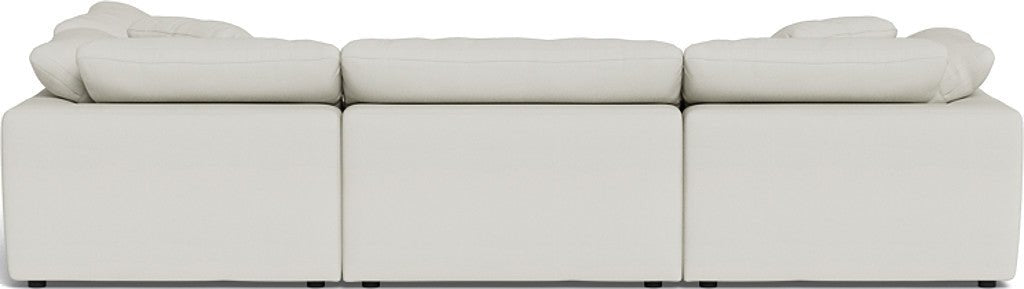 Fluffy 133.5" 4 Piece Sectional w/Otto - Villa Ivory