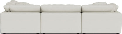 Fluffy 133.5" 4 Piece Sectional w/Otto - Villa Ivory