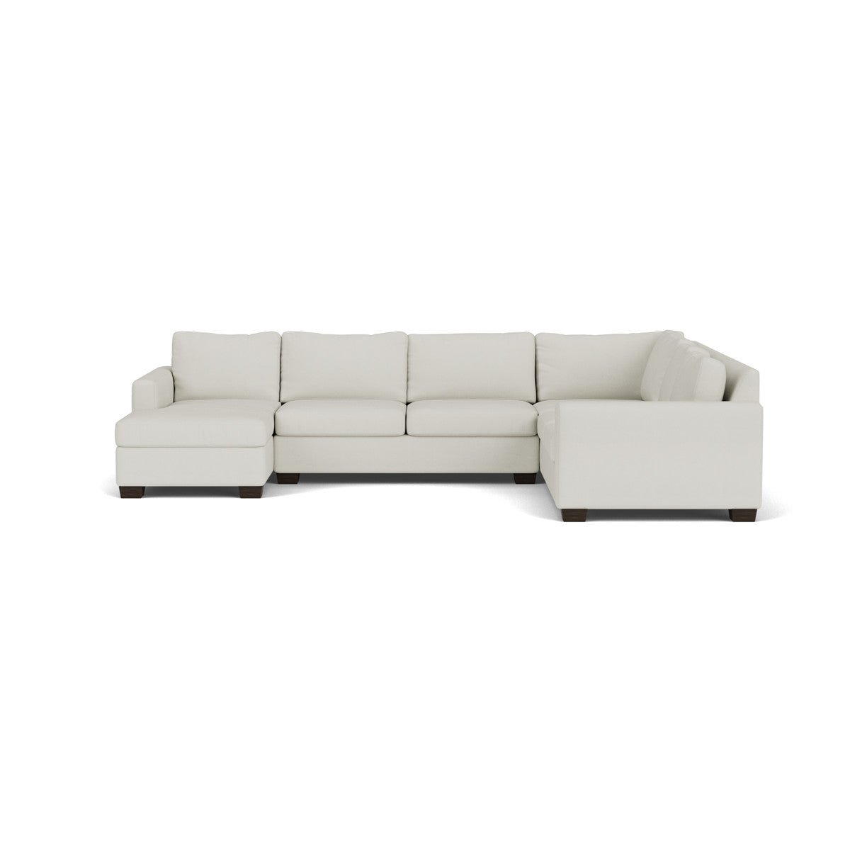 Track 141" Corner Sectionals w. Left Chaise - Villa Ivory