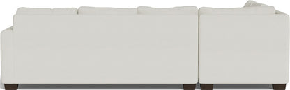 Track 121" Left Chaise Sleeper Sectional - Villa Ivory