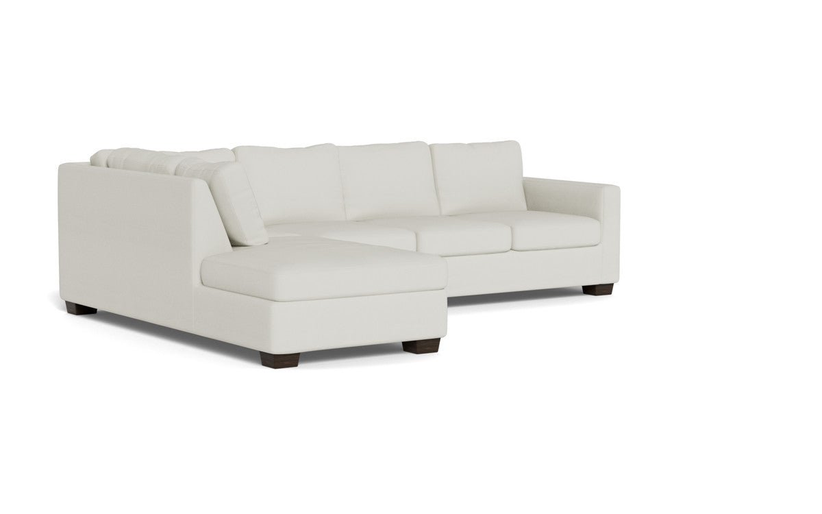 Track 121" Left Chaise Sleeper Sectional - Villa Ivory