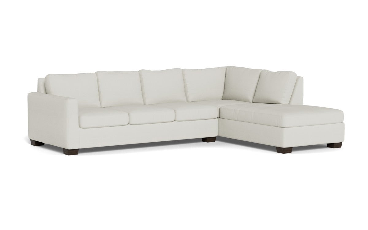 Track 121" Right Chaise Sleeper Sectional - Villa Ivory