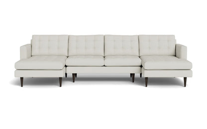 Wallace 126" Double Chaise U Sectional - Villa Ivory