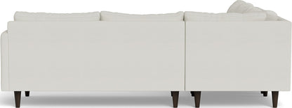 Wallace 102" Untufted Corner Sectional - Villa Ivory