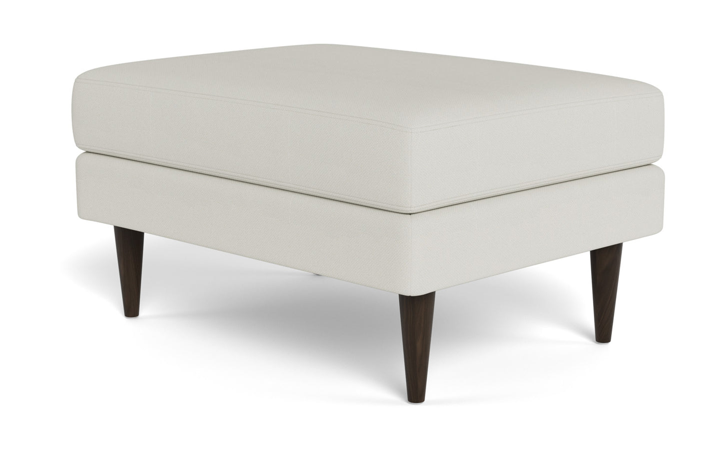 Wallace Untufted Ottoman - Villa Ivory