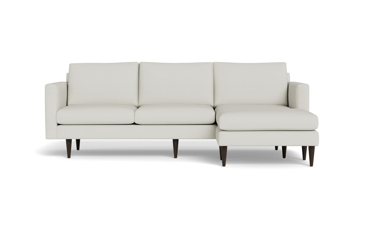Wallace 98" Untufted Reversible Chaise Sofa - Villa Ivory