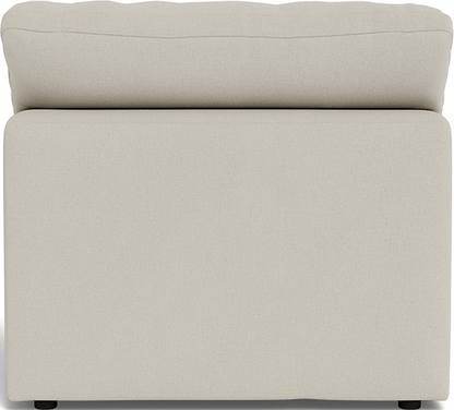 Fluffy Small Armless Chair - Tussah Snow