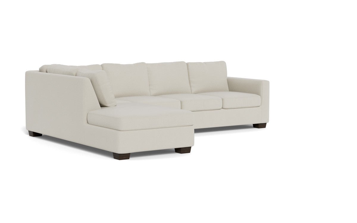 Track 121" Left Chaise Sleeper Sectional - Villa Oyster