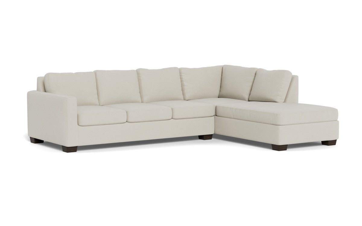 Track 121" Right Chaise Sleeper Sectional - Villa Oyster