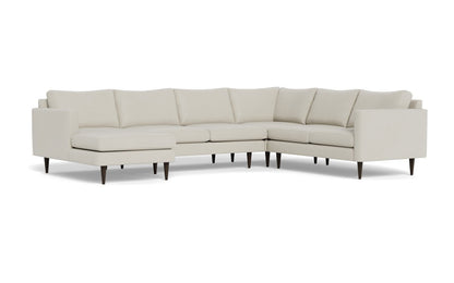 Wallace 130" Untufted Corner Sectionals w. Left Chaise - Villa Oyster