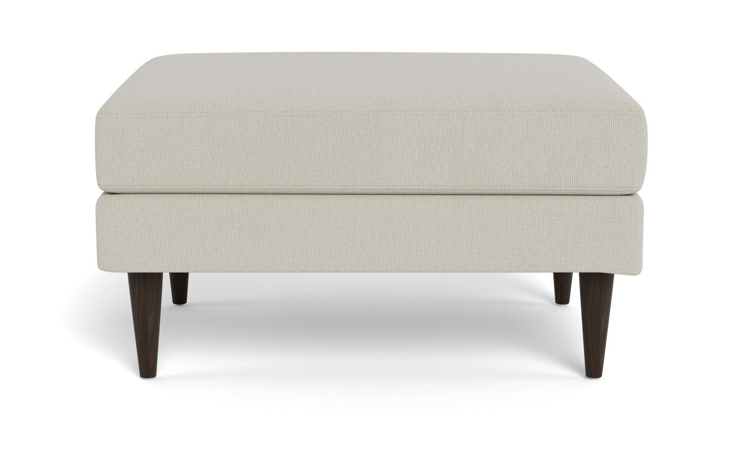 Wallace Untufted Ottoman - Villa Ivory