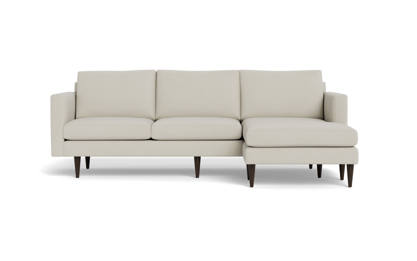 Wallace 98" Untufted Reversible Chaise Sofa - Villa Ivory
