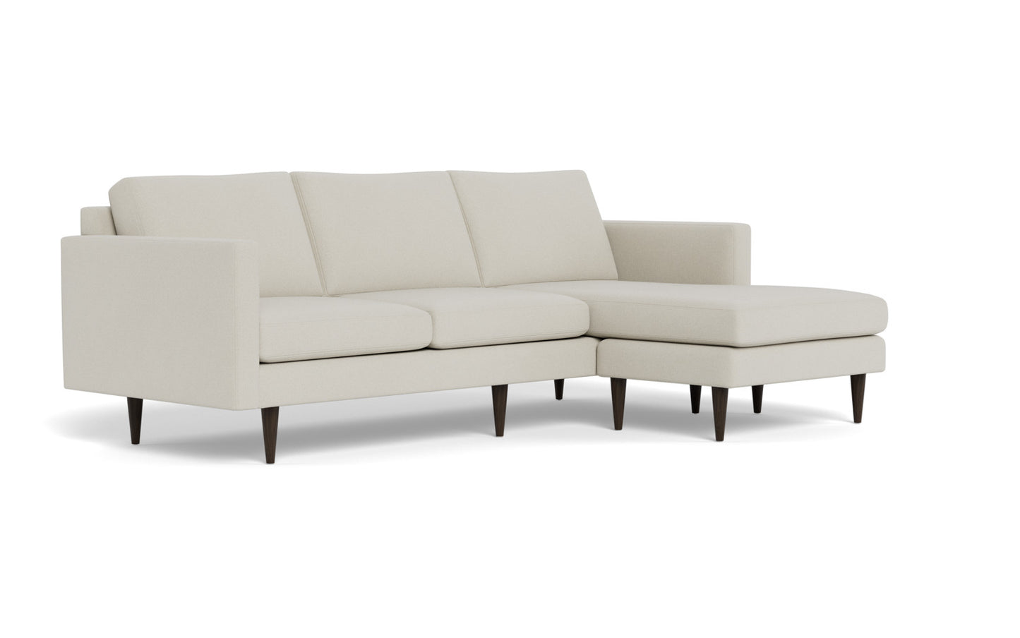 Wallace 98" Untufted Reversible Chaise Sofa - Villa Oyster