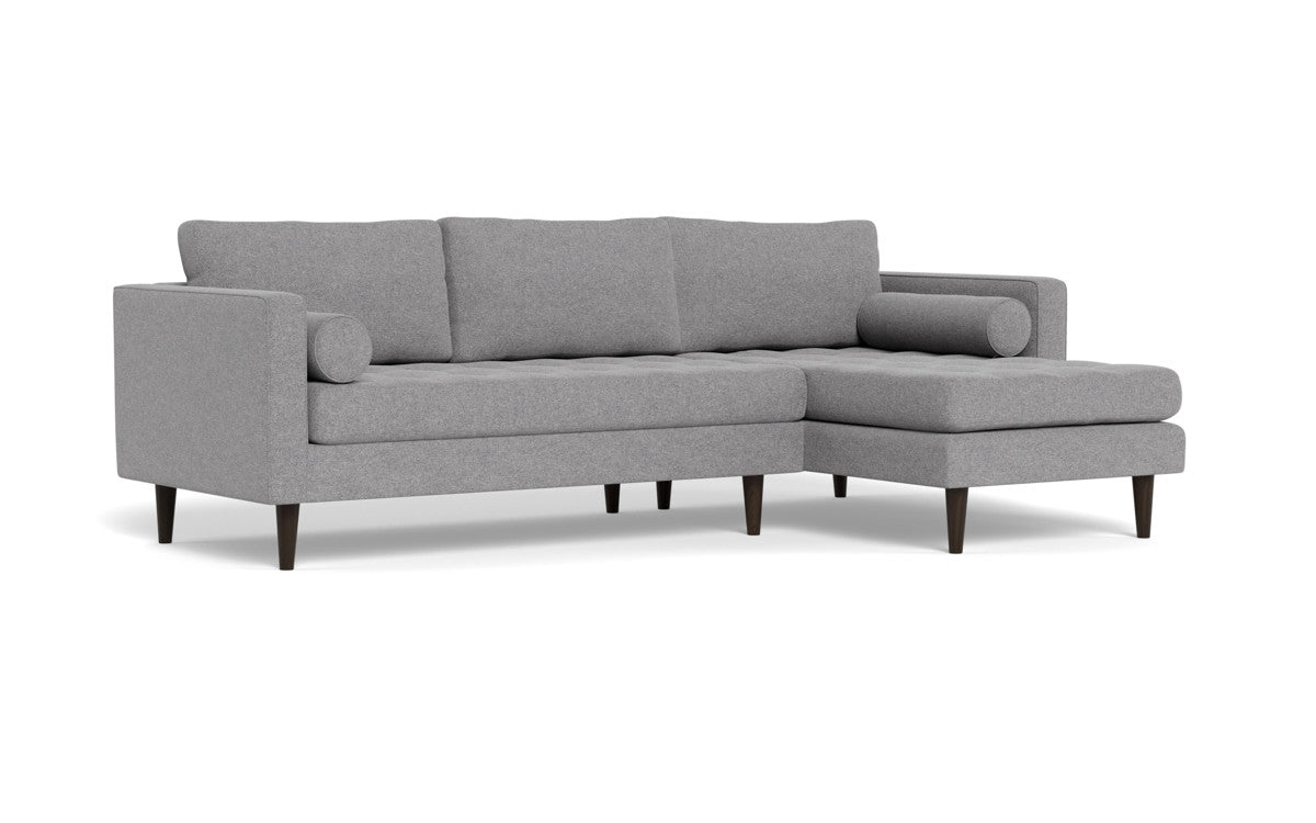 Ladybird 102" Right Chaise Sectional - Villa Platinum