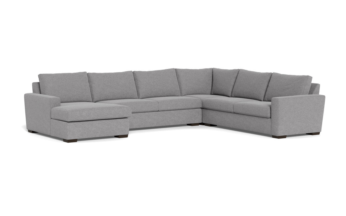 Mesa 156" Corner Sectionals w. Left Chaise - Villa Platinum