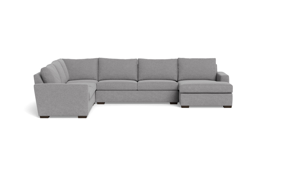 Mesa 156" Corner Sectionals w. Right Chaise - Villa Platinum